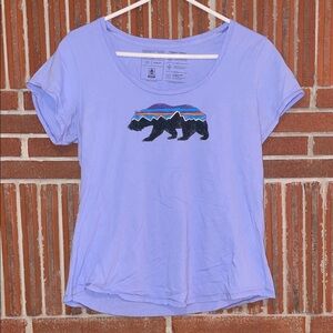 Women’s Patagonia Fitz Roy Bear Organic Scoop T-Shirt